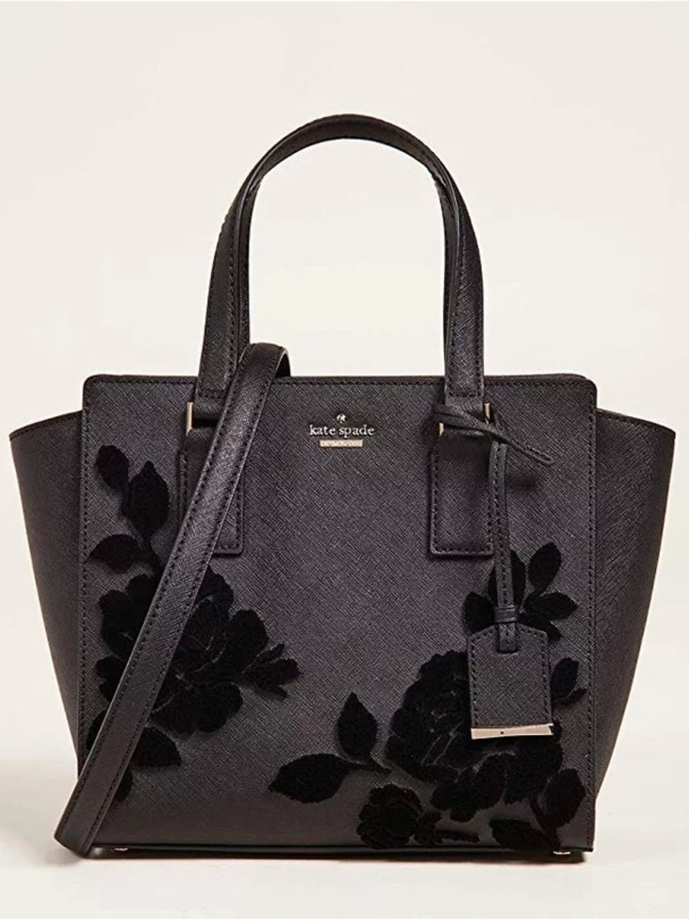Kate Spade Cameron Street Flock Roses Small Hayden Bag and Wallet